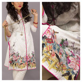 Birds & Floral White Color