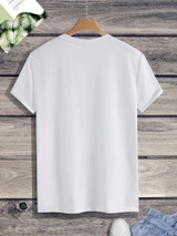 Fifth Avenue Mini Eagle Printed MIFT205 T-Shirt - White