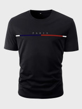 Fifth Avenue Paris Printed MIFT211 T-Shirt - Black