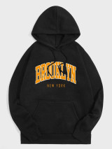 Fifth Avenue Printed Hoodie MIFT268 - Black