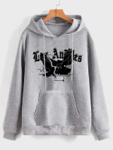 Fifth Avenue Printed Hoodie MIFT269 - Grey