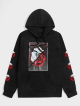 Fifth Avenue Printed Hoodie MIFT277 - Black