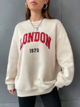 Fifth Avenue DIFT702 London Printed Sweatshirt - Cream
