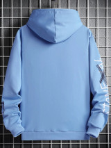 Fifth Avenue Printed Hoodie MIFT282 - Light Blue