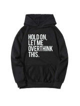 Fifth Avenue DIFT713 Let Me Overthink Hoodie - Black