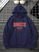 Fifth Avenue Printed Hoodie MIFT285 - Navy Blue