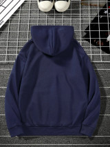 Fifth Avenue Printed Hoodie MIFT285 - Navy Blue