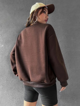 Fifth Avenue DIFT745 Brooklyn Printed Sweatshirt - Brown