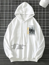 Fifth Avenue Printed Hoodie MIFT300 - White