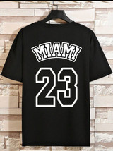 Nine Zero Miami 23 Front Back Printed NZMT5 T-Shirt - Black