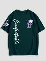 Nine Zero NY Comfortable Printed NZMT6 T-Shirt - Green