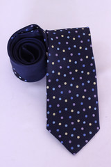 Tayyab Bombal Men's Blue Polka Dots Necktie