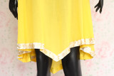 Yellow Silk Lawn Top by Marvi