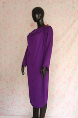 Purple Satin Silk Top by Marvi