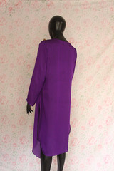 Purple Satin Silk Top by Marvi