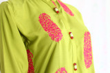 Lime Green Silk Lawn Shirt By Marjan