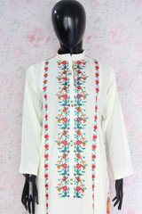 Offwhite Silk Lawn Shirt By Marjan