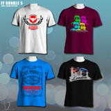 Bundle of 4 Printed T-Shirts FF5 by Velo