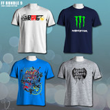 Bundle of 4 Printed T-Shirts FF9 by Velo