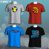 Bundle of 4 Printed T-Shirts FF10 by Velo