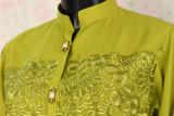 Green Silk Lawn Shirt2 By Marjan