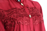 Maroon Silk Lawn Shirt 2 By Marjan