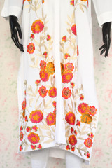 White  Silk Lawn Shirt 2 By Marjan