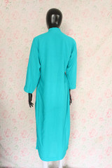 Blue Silk Lawn Shirt 2 By Marjan