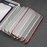 fshang Transparent Cool Case for iPhone 6 - Rose Red