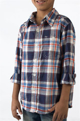 Cherokee Kids Casual Shirt - Blue and White