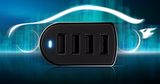 fshang 4 Port USB Car Charger