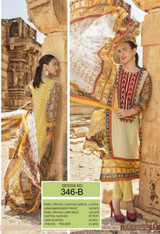 Irma Embroidered Chiffon and Lawn Design 346-B