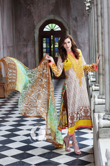 Firdous Embroidered Chiffon Vol 1 Design ECC-02
