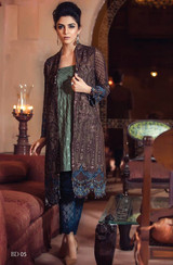 Maria B Mbroidered Chiffon Collection Design BD-5