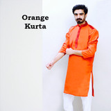 Orange Kurta By Artwear Fashion