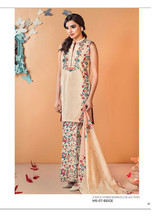 AlKaram Mid Summer Printed 3 Piece Embroidered MS-07-Beige