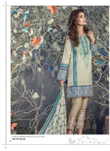 AlKaram Mid Summer Printed 3 Piece Embroidered MS-09-Blue