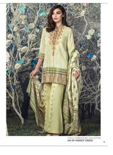 AlKaram Mid Summer Printed 3 Piece Embroidered MS-09-ParrotGreen