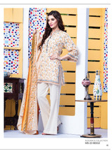 AlKaram Mid Summer Printed 3 Piece Mother Collection MS-23-Beige