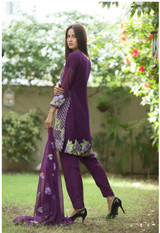 Junoon Embroidered Chiffon - J-6