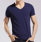 Royal Blue V Neck T Shirt by Tee-Tall