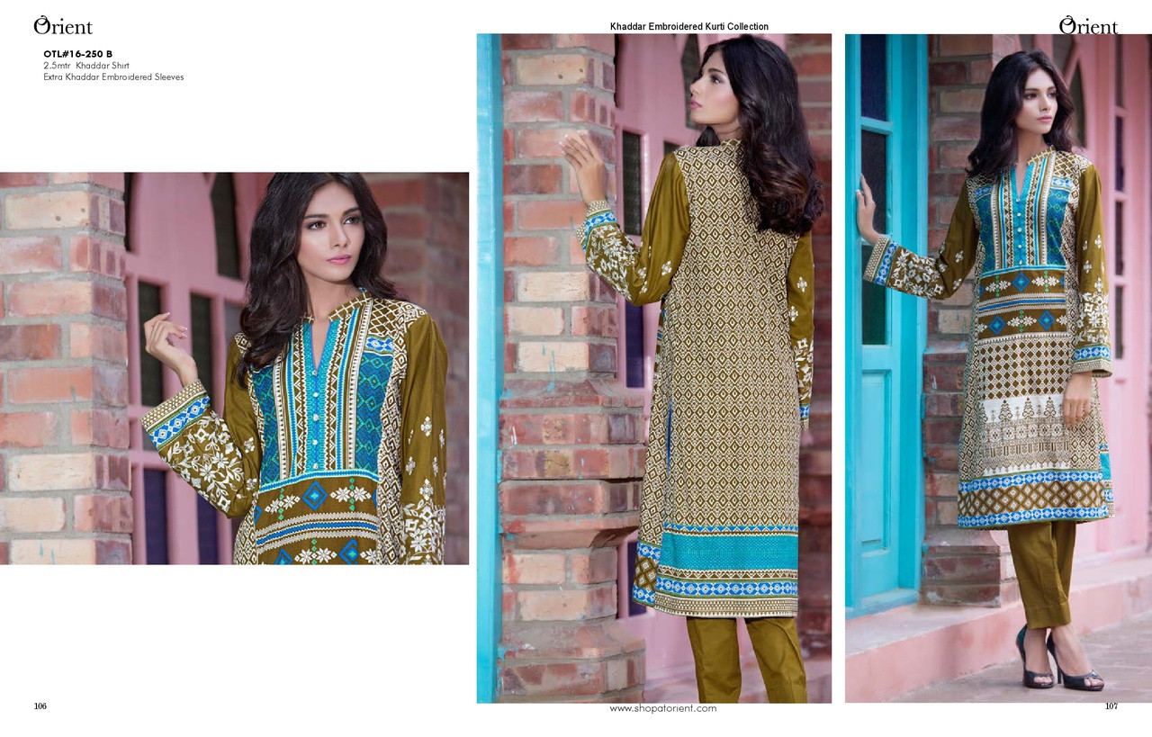 Orient Winter Khaddar Collection - Moroccan Cocktail - OTL-16-250-B