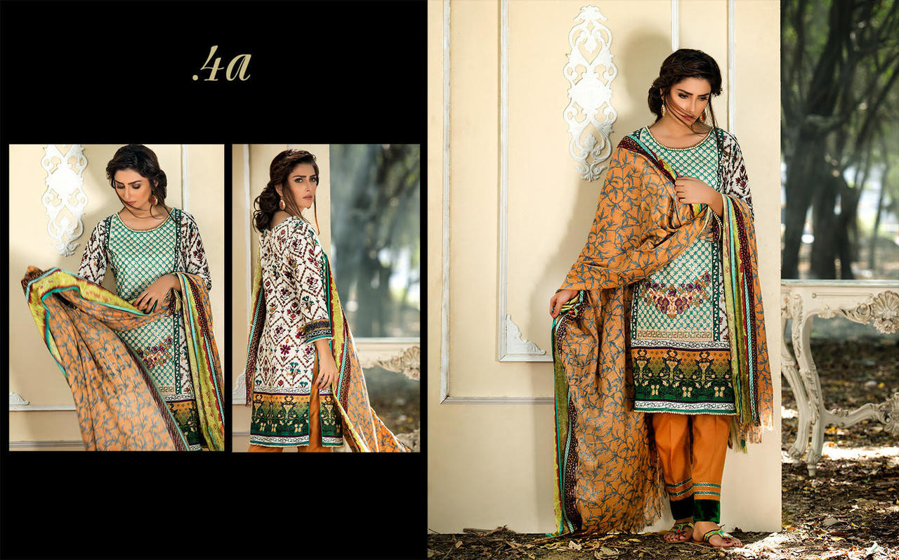 Mahrukh Embroidered Linen and Wool Shawl - 4A