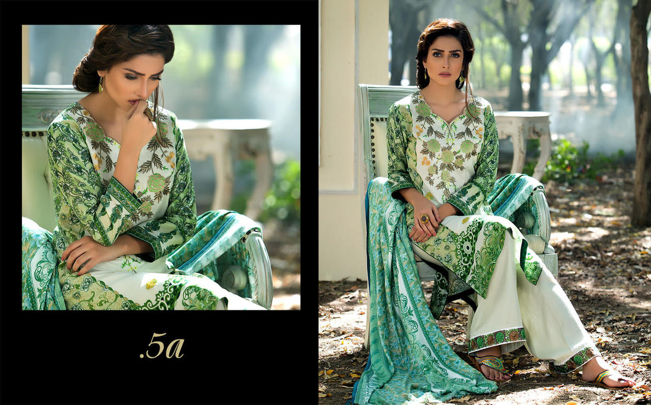 Mahrukh Embroidered Linen and Wool Shawl - 5A