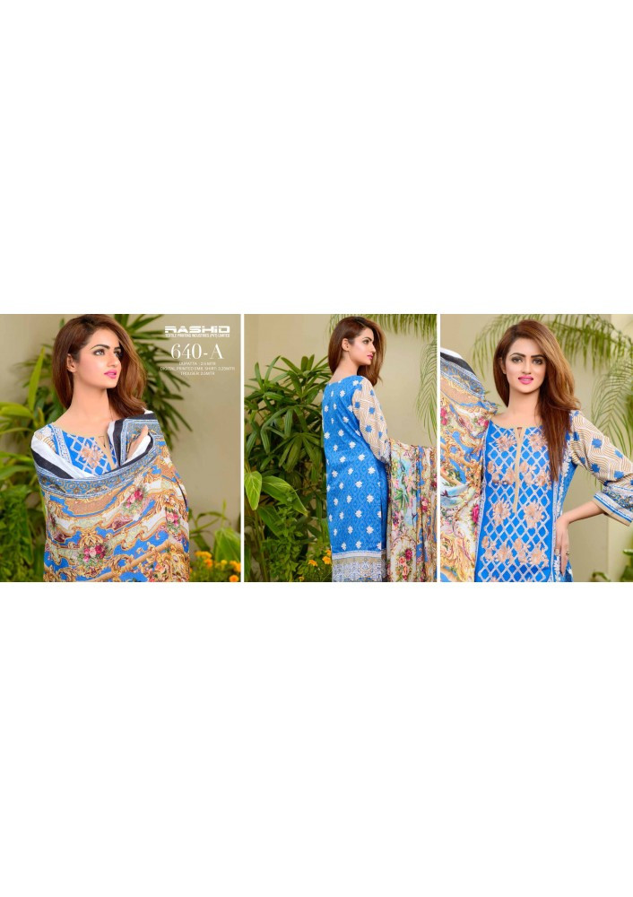 Irma Digital Embroidered Khaddar Vol 1 - 640-A