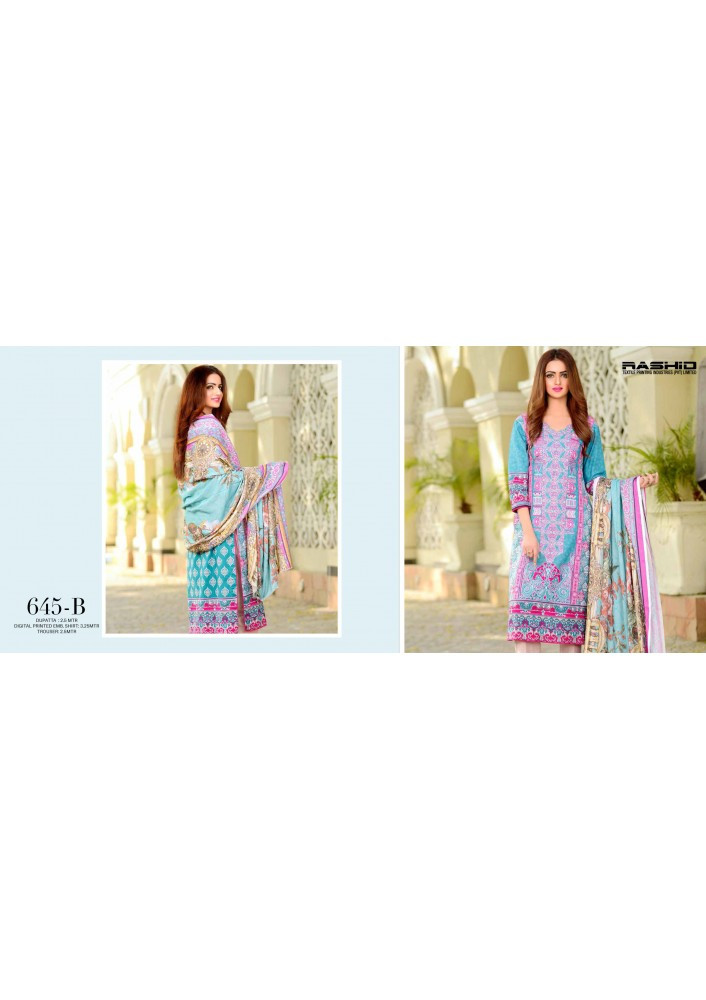 Irma Digital Embroidered Khaddar Vol 1 - 645-B