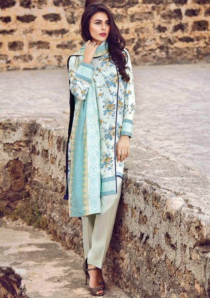 Alkaram Lingering Allure 3 Piece Cottel Linen Collection - 23-GREEN