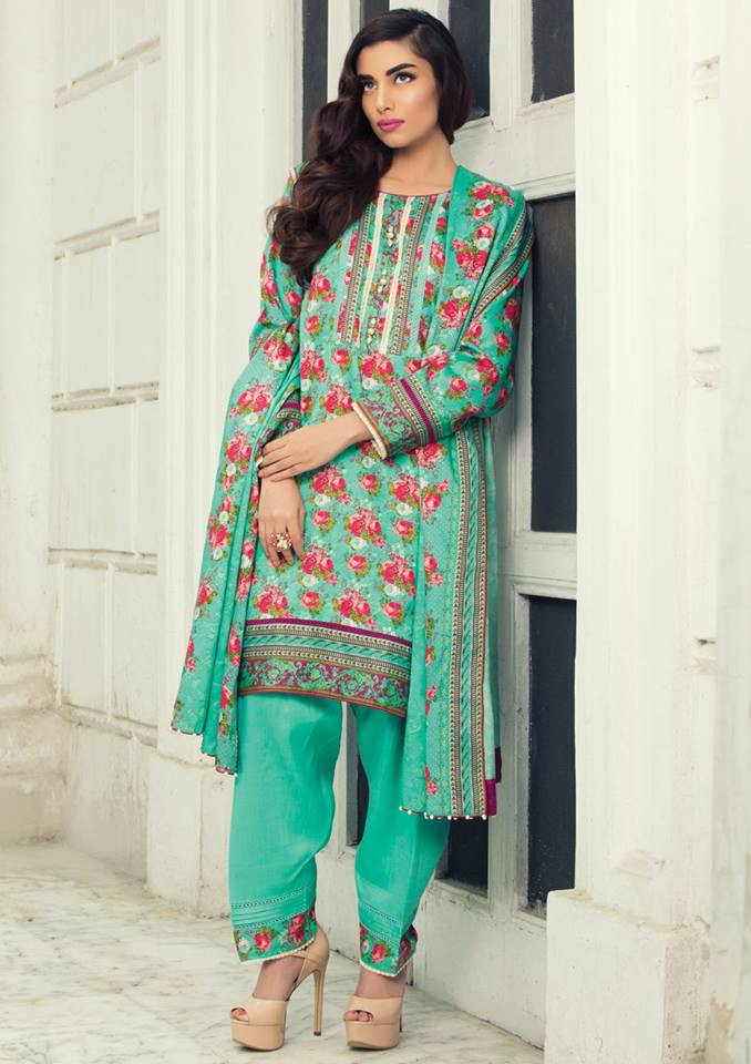 Imperial Grace 3 Piece Resham Twill Linen Collection - 09-GREEN