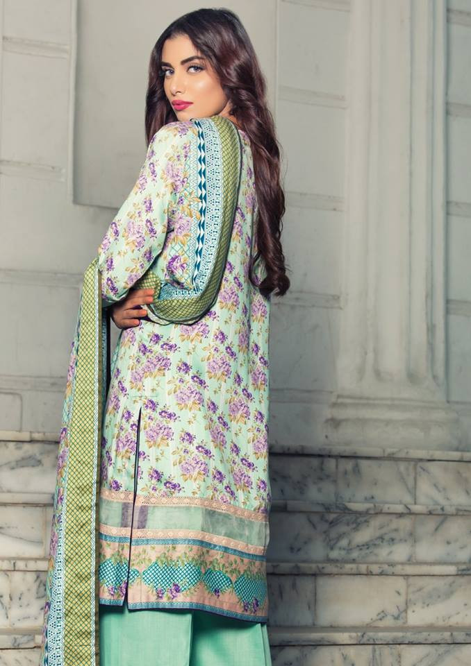 Imperial Grace 3 Piece Resham Twill Linen Collection - 36-SEA GREEN