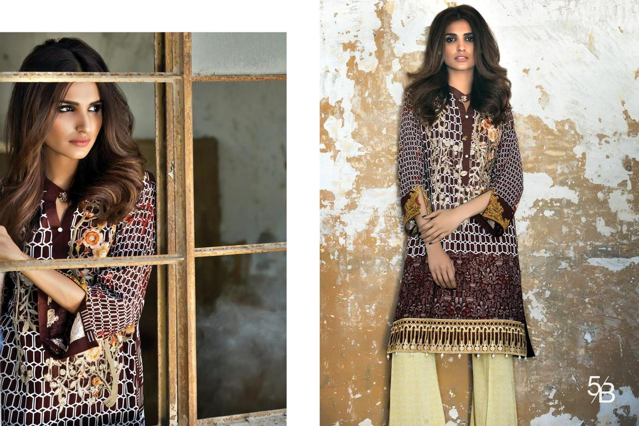 Al Zohaib Winter Embroidered 2 Piece Collection - 5B